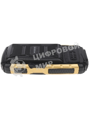 Мобильный телефон BQ 2430 Tank Power черный/золотистый