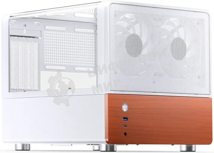 Корпус Jonsbo V12, Micro-Tower, белый, 2 x 120 мм