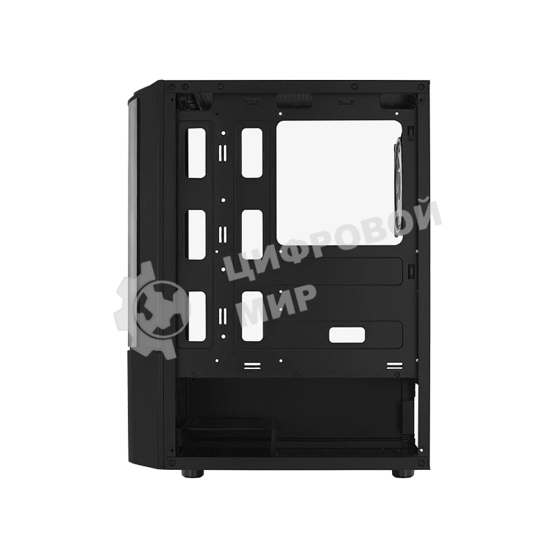 Компьютерный корпус MidTower Aerocool/Formula Quantum-G-BK-v2 черный без Б/п, ATX 3FRGb Fan on front panel