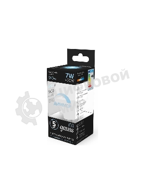 Лампа светодиодная Gauss Led Globe-dim E14 7Вт 4100К диммируемая