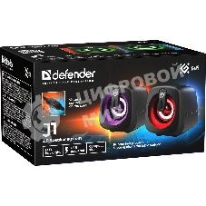 Компьютерная акустика Defender J1 6Вт, подсветка, питание от USB
