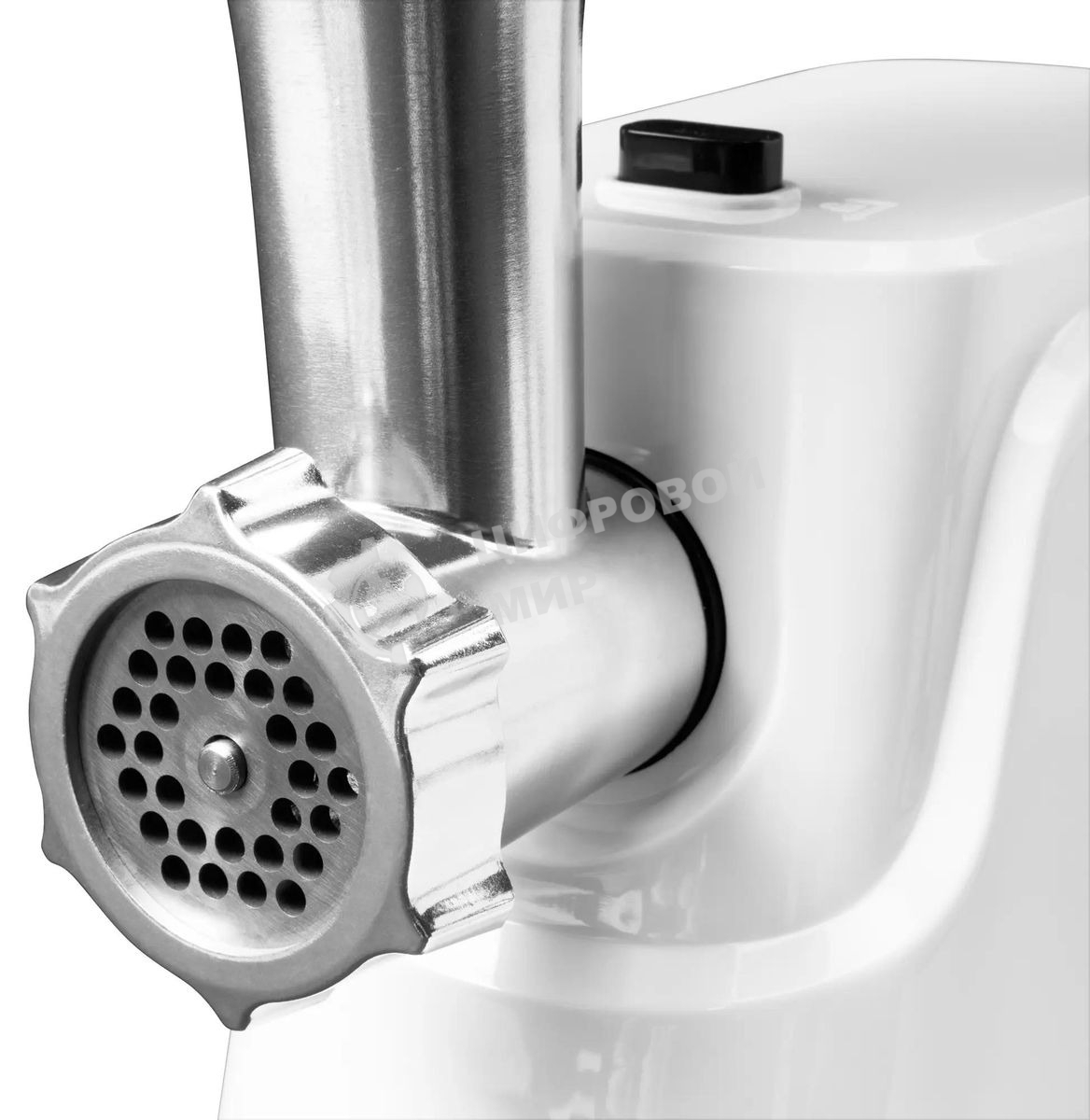 Мясорубка электрическая Starwind SMG3120 белый, 1500 Вт, 2.0 кг/мин, реверс, защита от перегрузки, насадки - 5