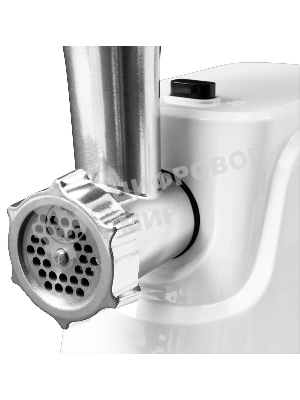 Мясорубка электрическая Starwind SMG3120 белый, 1500 Вт, 2.0 кг/мин, реверс, защита от перегрузки, насадки - 5