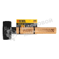 Кувалда Denzel 1000 г, кованая головка, буковая рукоятка