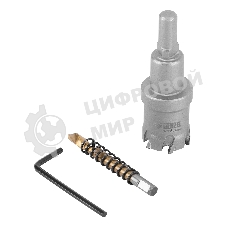 Коронка по металлу Denzel твердосплавная, 27 мм