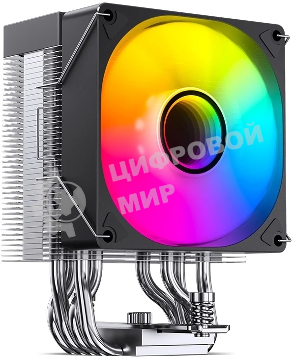 Кулер для процессора JONSBO CR-1400 V2 ARGb (180W, 4-pin PWM, 133мм, Al/Cu, 4x6мм, ARGb, 1x92мм, 38.2CFM, 33.8dBA, 2200RPM, S: 1700/1200/115X, AM4/AM5 черный)