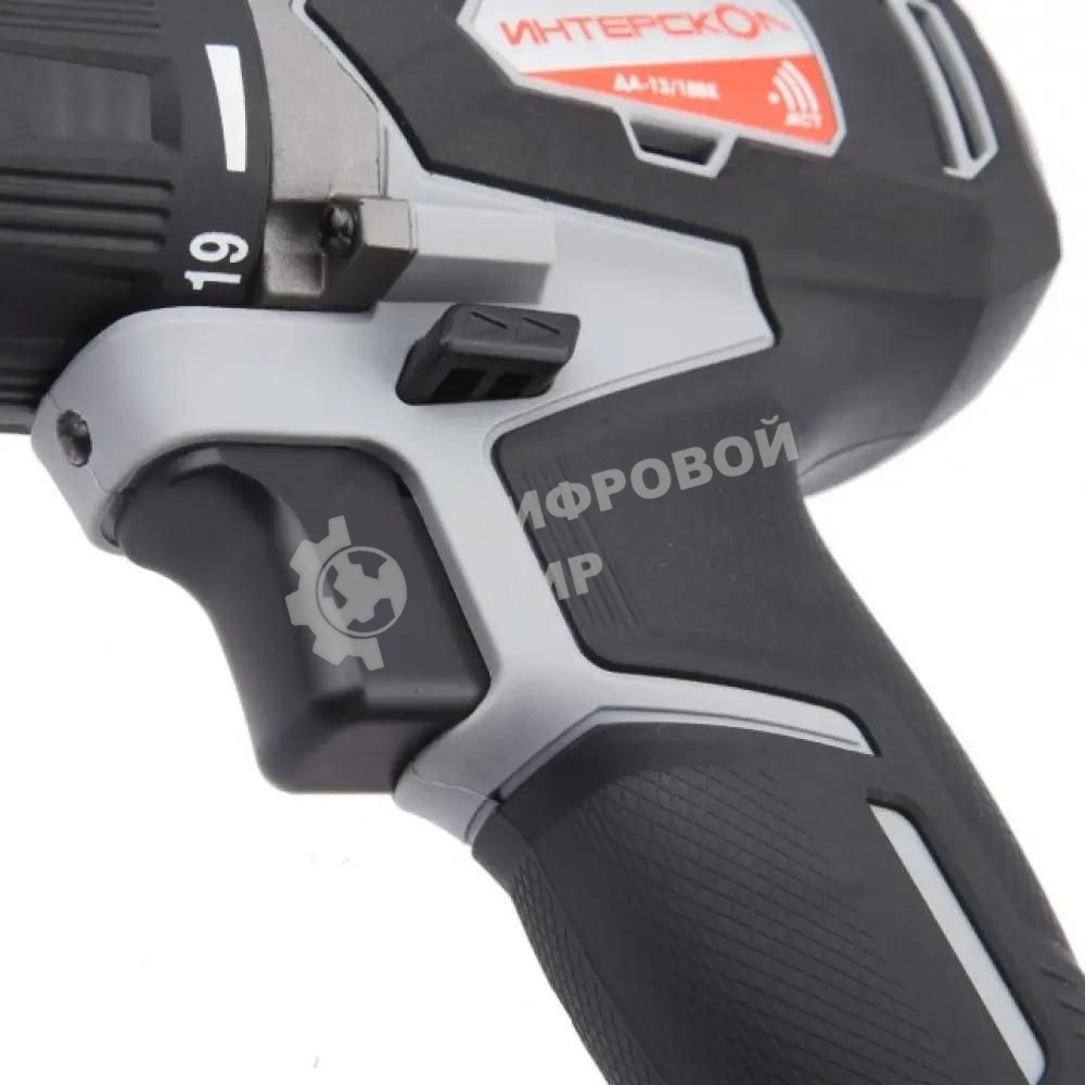 Дрель-шуруповерт аккумуляторная ИНТЕРСКОЛ ДА-13/18ВК, Аккумуляторный, 18В, Без АКБ и ЗУ, Кейс