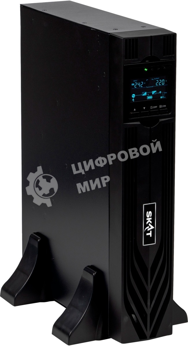 Источник бесперебойного питания Бастион SKAT-UPS 1000-RACK-ON-2X9 P3 / 1000 ВА / 1000 Вт / 2 x CEE 7 (евророзетка)
