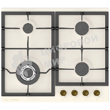 Газовая варочная панель Zigmund & Shtain G 16.6 X независимая, бежевый