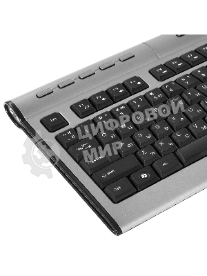 Клавиатура проводная A4Tech KLS-7MUU USB серебристый/черный