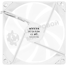 Вентилятор для корпуса Accord ACC-C14 ARGb 140х140x25 белый 3-pin 26дБ (ACC-C14 ARGb белый) brown box