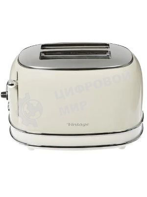 Тостер Ariete Vintage 155 бежевый, 810 Вт, 2 слота