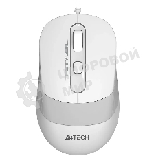 Мышь проводная A4Tech Fstyler FM10S белый/серый, 1600 dpi, USB, кнопки - 4