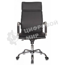 Кресло руководителя Бюрократ CH-993/black черный, искусственная, кожа, крестовина хромированная