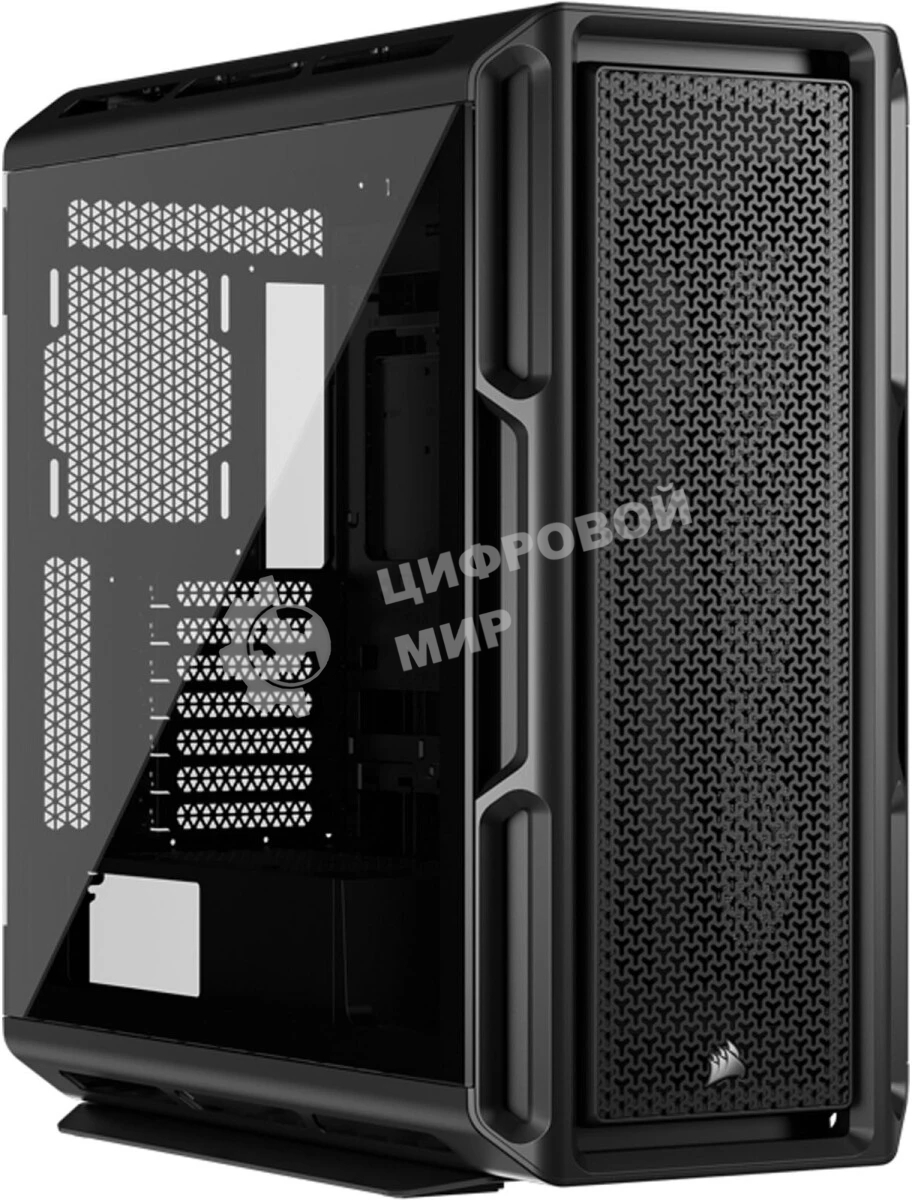 Корпус без блока питания Case Corsair 5000T, Midi-Tower, TG, no fan, 4xUSB-A 3.2, 1xUSB 3.2 Type-C, E-ATX, ATX, mATX, mITX черный