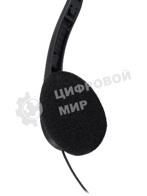 Гарнитура Oklick HS-M143VB чёрный, проводная, 3.5 мм