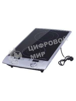Плита настольная электрическая Hyundai HYC-0103 серебристый/черный стеклокерамика (настольная)