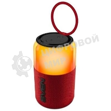 Колонка портативная SVEN PS-130 red (10 Вт, USB, Bluetooth, питание от USB/аккумулятора)