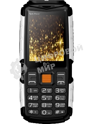 Мобильный телефон BQ 2430 Tank Power черный/серебристый
