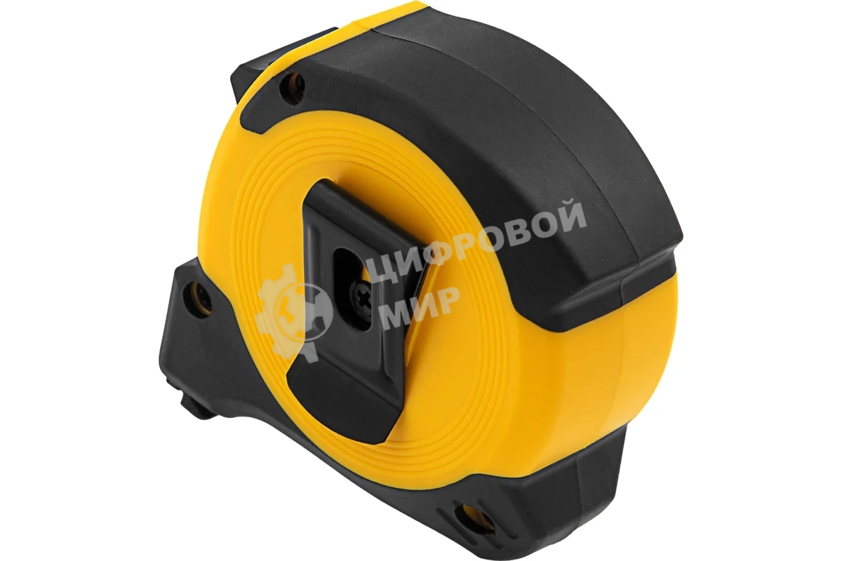 Рулетка Denzel 5м х 19мм, двухкомп. корпус, магнитный обрезиненный зацеп