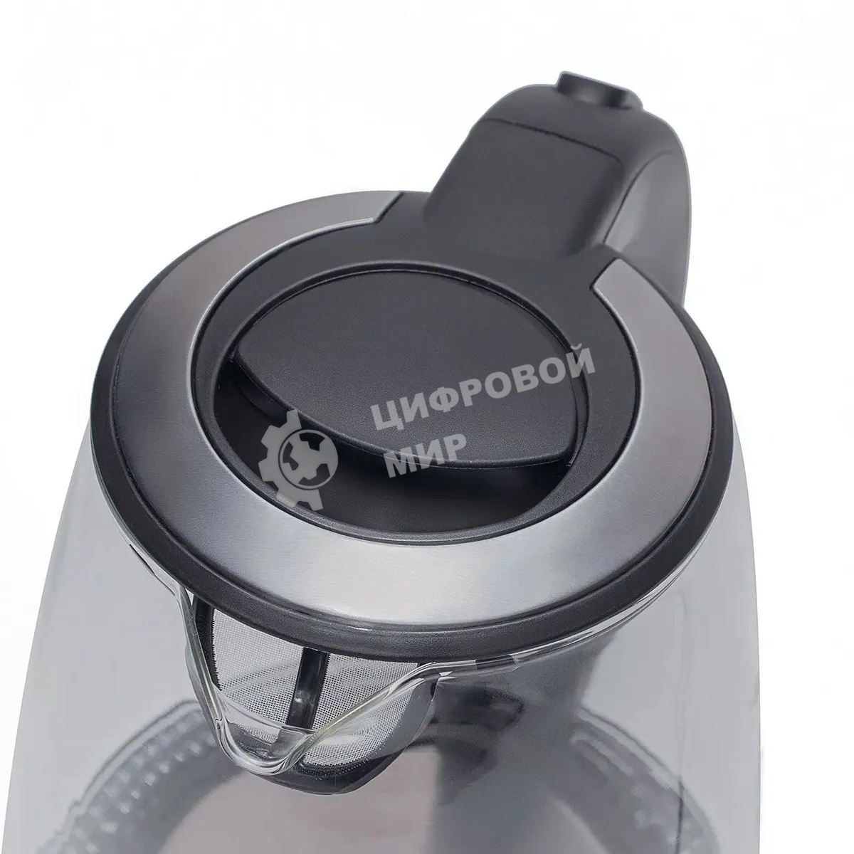 Чайник электрический Galaxy Line GL 0559, черный, стекло, 2200 Вт, 2 л