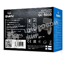 Геймпад SVEN GC-5050 черный Bluetooth Беспроводной виброотдача обратная связь (в компл.:держатель для смартфона/кабель USB) (SV-016029)
