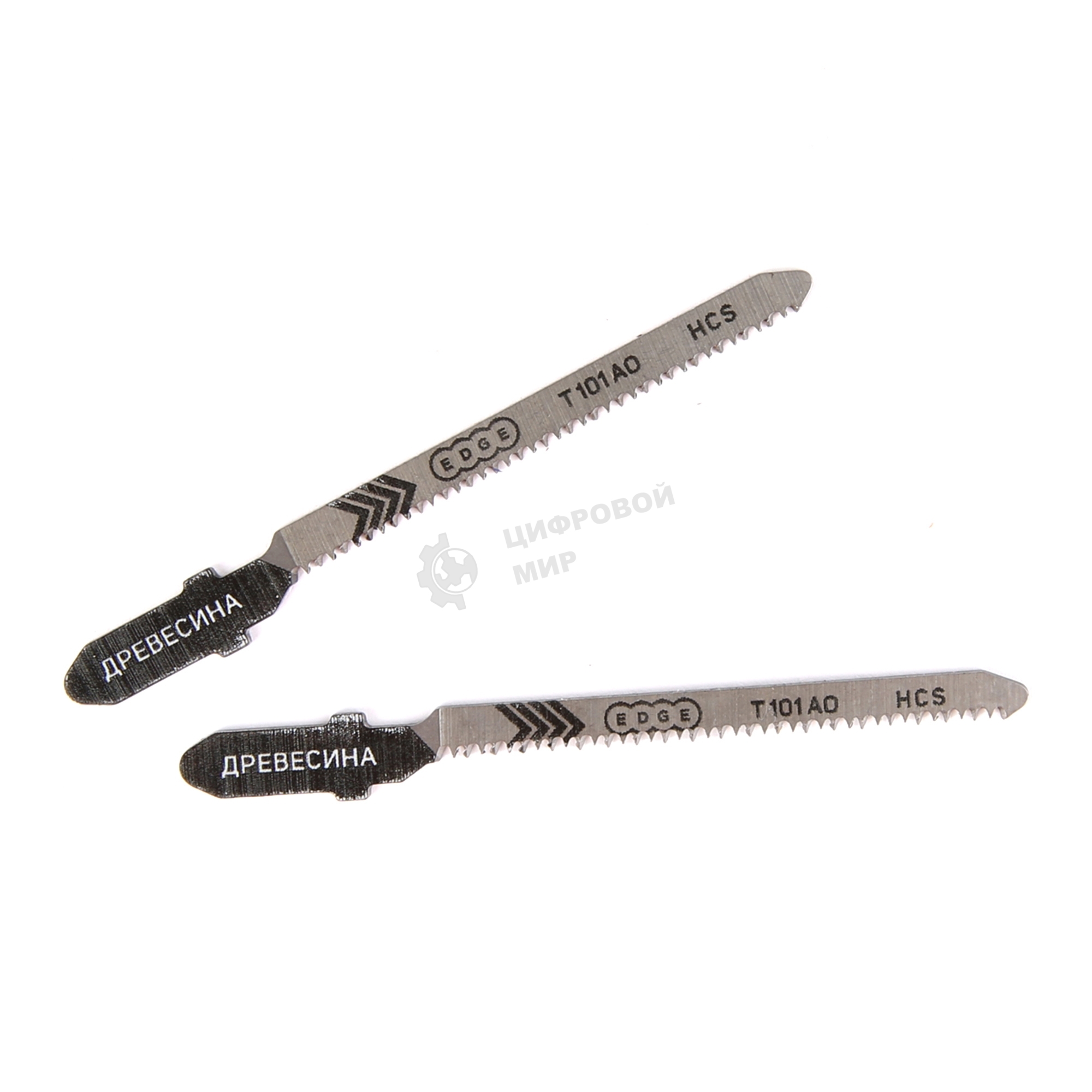 Пилка для лобзика EDGE by PATRIOT T101AO по дереву, 2шт в блистере