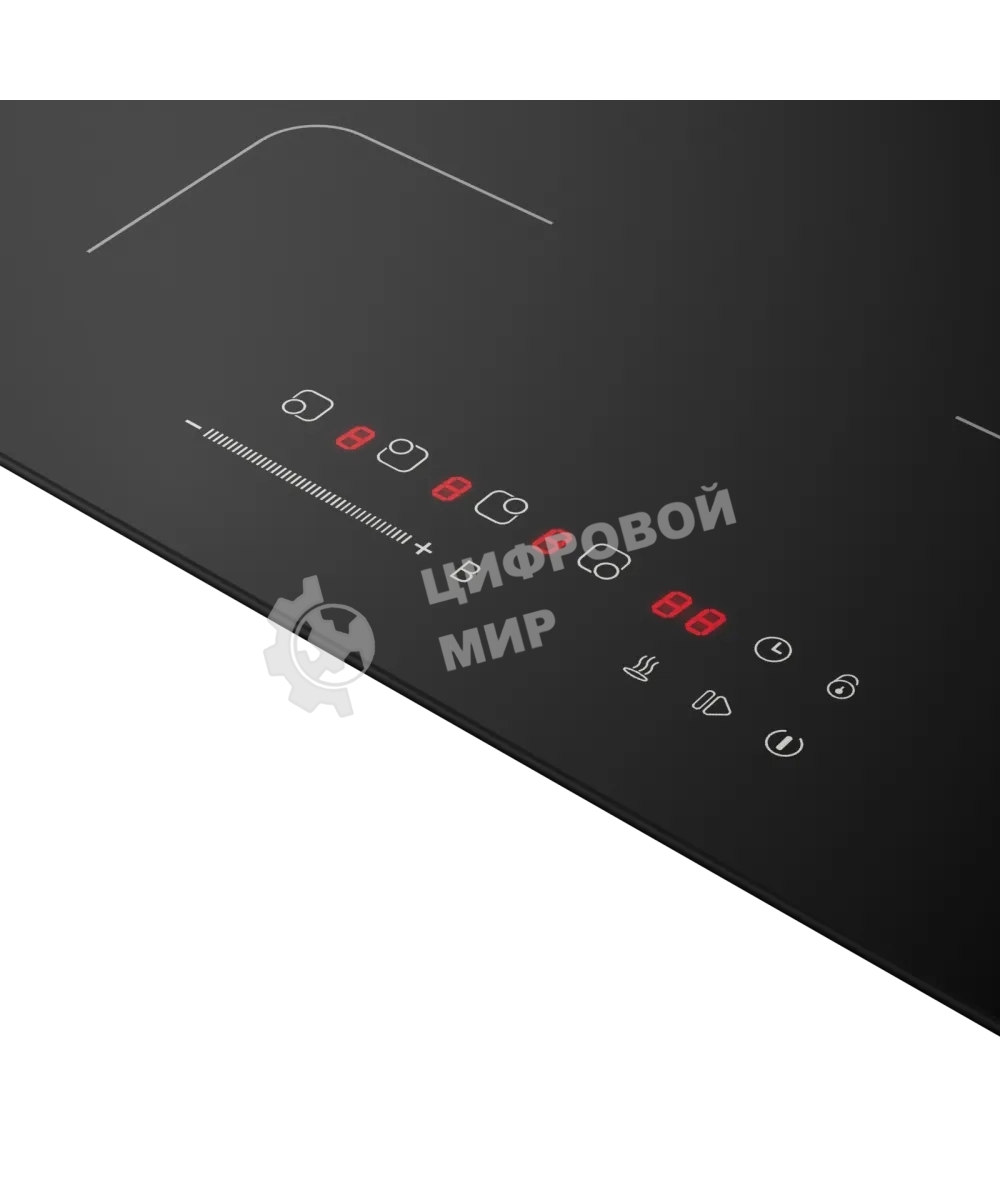 Индукционная варочная панель Kuppersberg ICI 607, High-Tech, индукция, 60 см, 4 зоны нагрева, 9 уровней мощности, inverter, таймер, пауза, Booster, слайдерное управление, черный