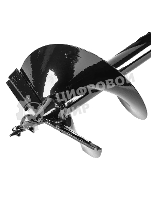 Шнек для грунта Denzel ER-250, диаметр 250 мм, длина 800 мм, соединение 20 мм, съемный нож