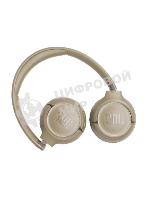 Беспроводные/проводные наушники JBL Tune 680NC бежевый, накладные, Bluetooth + проводной, адаптивное шумоподавление