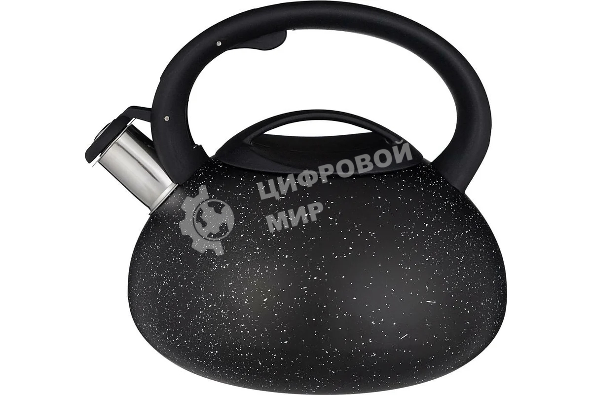 Чайник для плиты AGNESS 907-080 Black Marble нерж. 3 л