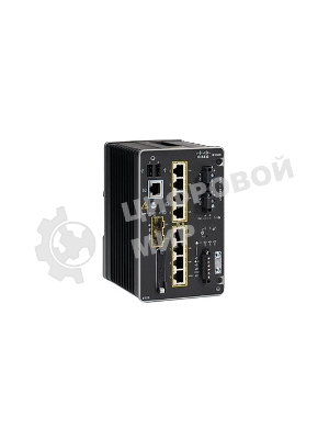 Коммутатор Cisco IE-3300-8T2S-E, 8×1 Гбит/с + 2×1 Гбит/с SFP, управляемый
