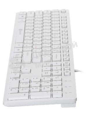 Клавиатура проводная Oklick 500M, USB, белый