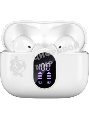 Наушники TWS SVEN E-310B белый, внутриканальные, Bluetooth, сенсорное управление, до 4 ч