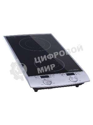 Плита настольная электрическая Hyundai HYC-0103 серебристый/черный стеклокерамика (настольная)