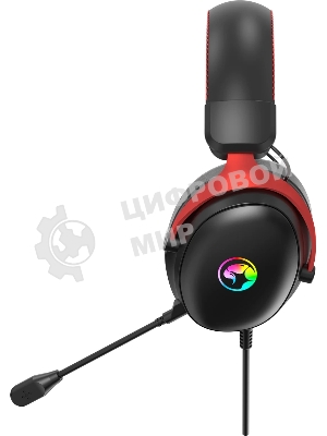 Гарнитура Marvo HG9076 Tactic X чёрный, проводная, USB, подсветка