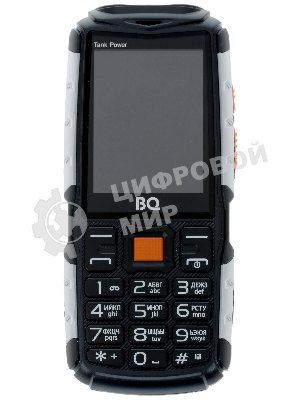 Мобильный телефон BQ 2430 Tank Power черный/серебристый