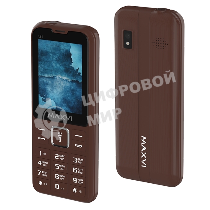 Мобильный телефон Maxvi K21 шоколадный