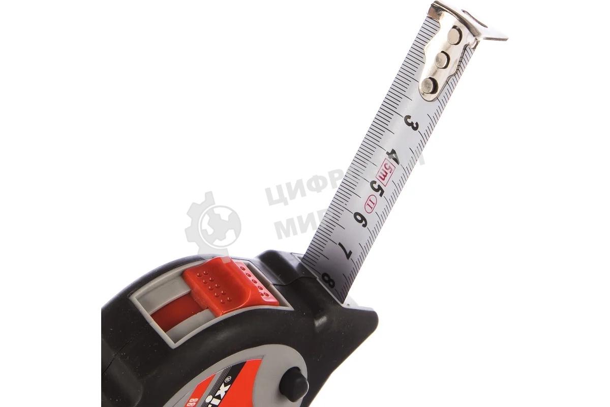 Рулетка Matrix continuous fixation 5мх19мм обрезиненный корпус плавная фиксация