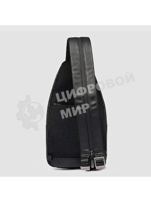 Рюкзак слинг мужской Piquadro Urban CA6540UB00/N, кожа, черный