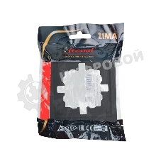 Рамка 1-мест. горизонт. ZIMA черный бархат LEZARD 704-4200-146