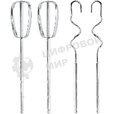 Миксер электрический Galaxy Line GL 2223, серый, ручной, 400 Вт, 5 скоростей, 2 насадки-венчика