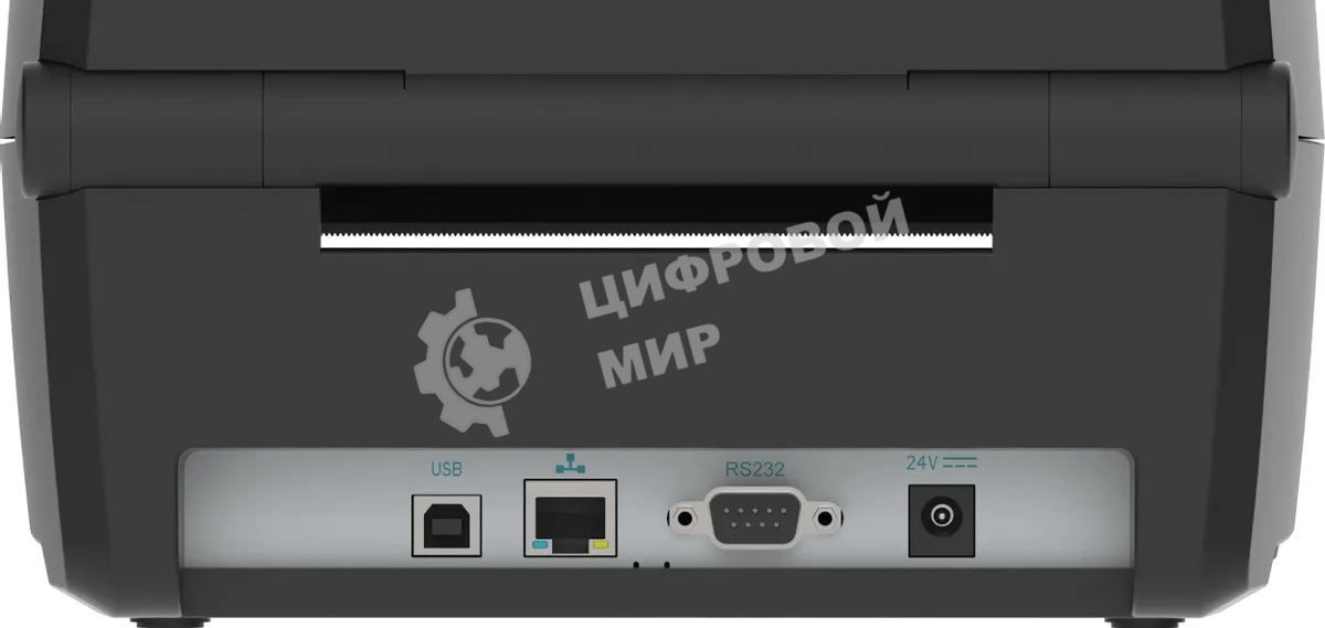 Принтер наклеек термотрансферный Meferi MP4000D (TR2P111W0B0) 203 dp, 152 мм/сек, Ethernet, RS-232, USB, черный