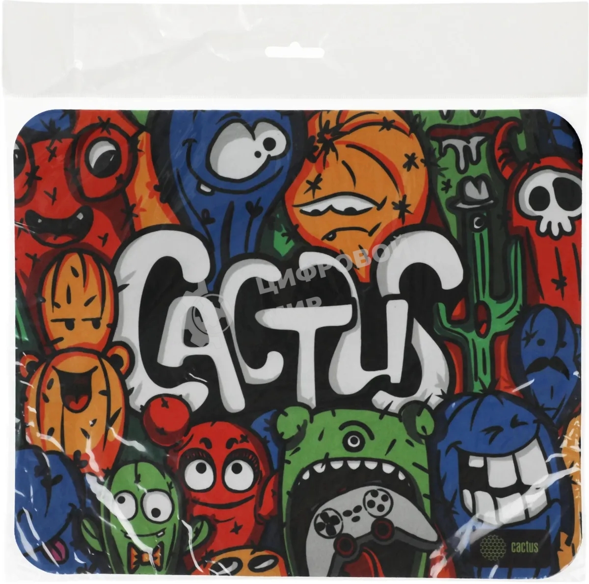 Коврик для мыши Cactus CS-MP-D03M Colorful Cacti 300x250x3мм