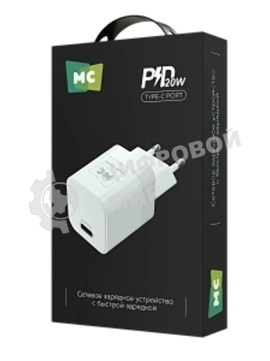 Сетевое зарядное устройство MORE CHOICE (4620202555816) NC86 1Type-C 3.0A PD 20W, белый