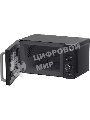 Микроволновая печь Haier HMG-DG207BA черный, 20 л, 700 Вт, переключатели - кнопки, поворотный механизм