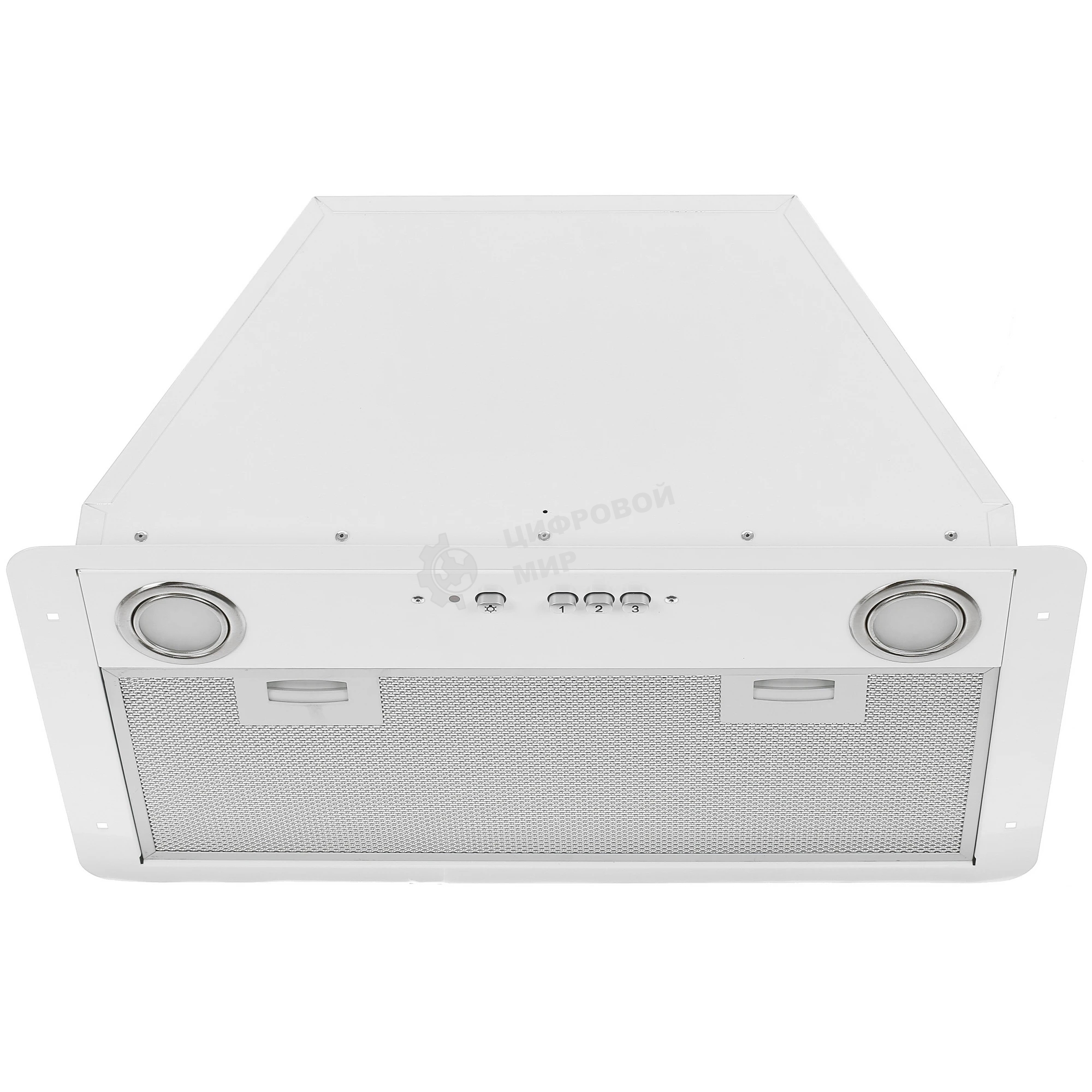 Вытяжка встраиваемая Elikor Flat 52П-650-К3Д белый, 50 см, 650 м³/ч, 36 дБ