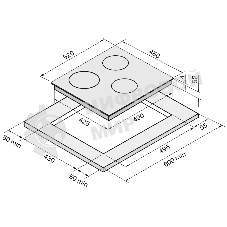 Индукционная варочная панель Krona VENTO 45 IV B слоновая кость