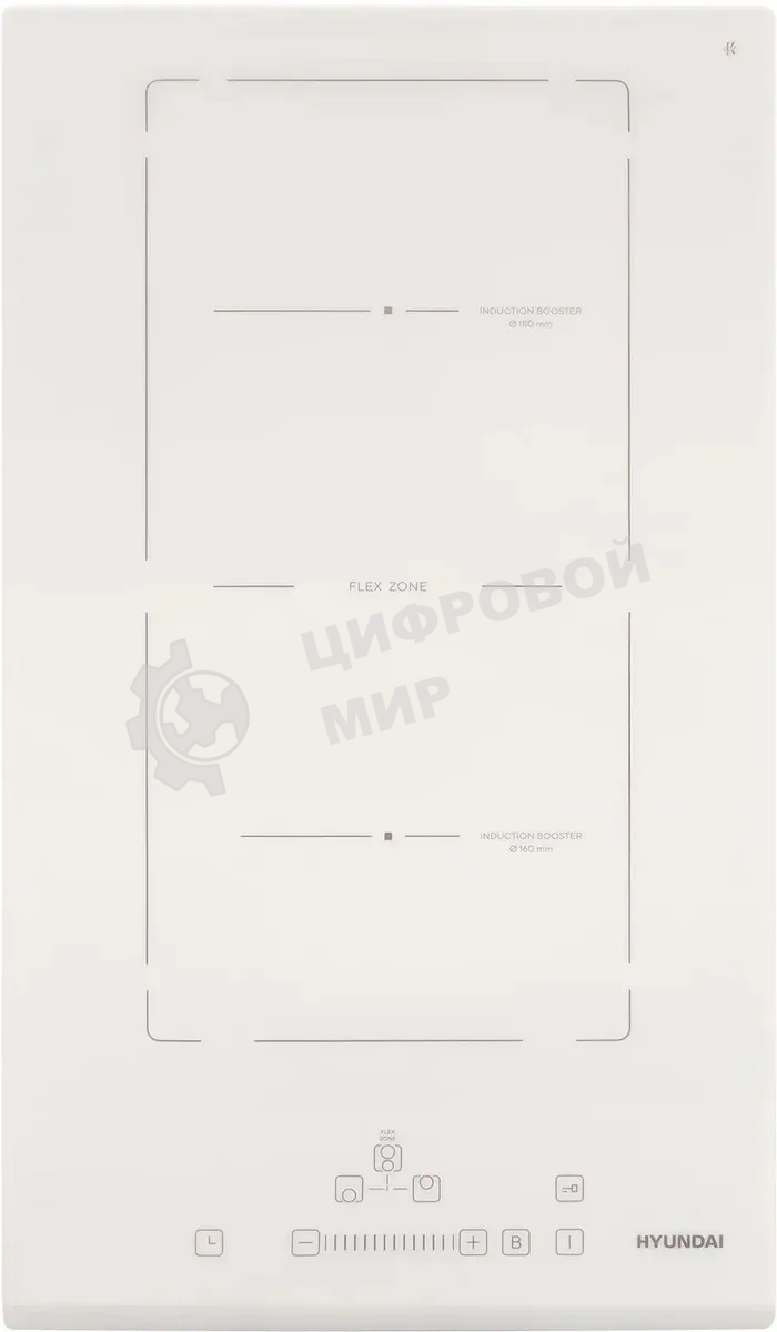 Индукционная варочная панель Hyundai HHI 3772 WG белый