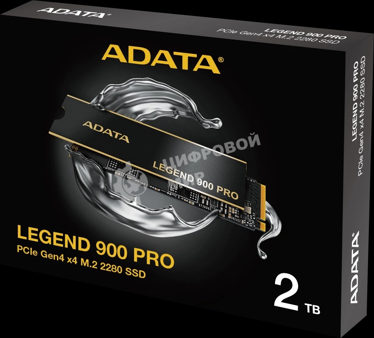 Накопитель SSD ADATA LEGEND 900 PRO, 2Tb, PCIe 4.0 x4, M.2 2280, NVMe, R/W 7400/6500